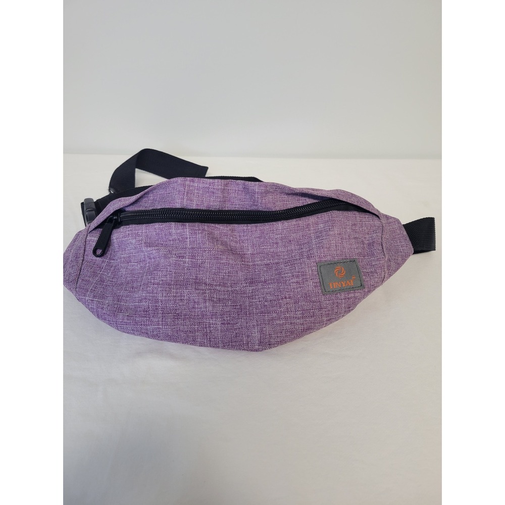 Tinyat‎ Purple Fanny Pack Belt Bag Travel Hiking Casual Sport Waist Pack
